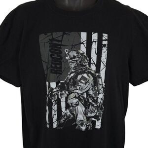 Redcon1 T Shirt Mens Size XL Black Soldier Military American Flag Armed Forces